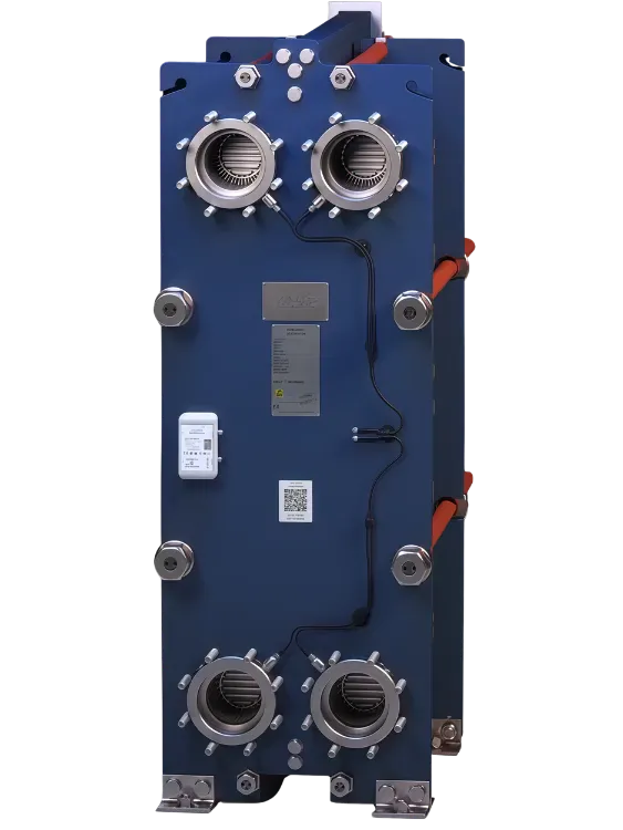 Panel digital de The Smart Heat Exchanger Alfa Laval para monitoreo en línea de intercambiadores de calor de placas con juntas
