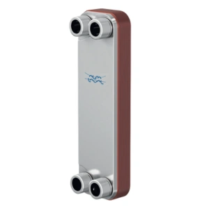 Intercambiador de calor Alfa Laval modelo CB20, medidas 324 mm de alto y 94 mm de ancho, máxima presión 16 bar