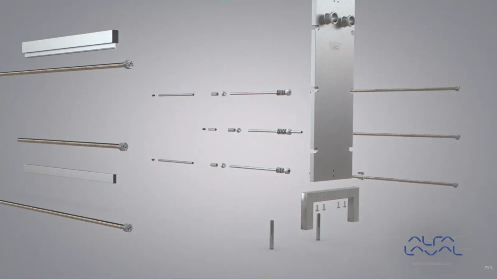 Funcionamiento de intercambiador de calor de placas higiénico Alfa Laval