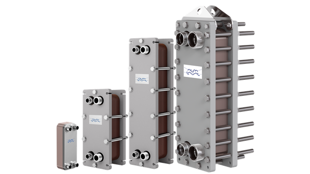 imagen representando un intercambiador de calor de Alfa Laval AXP